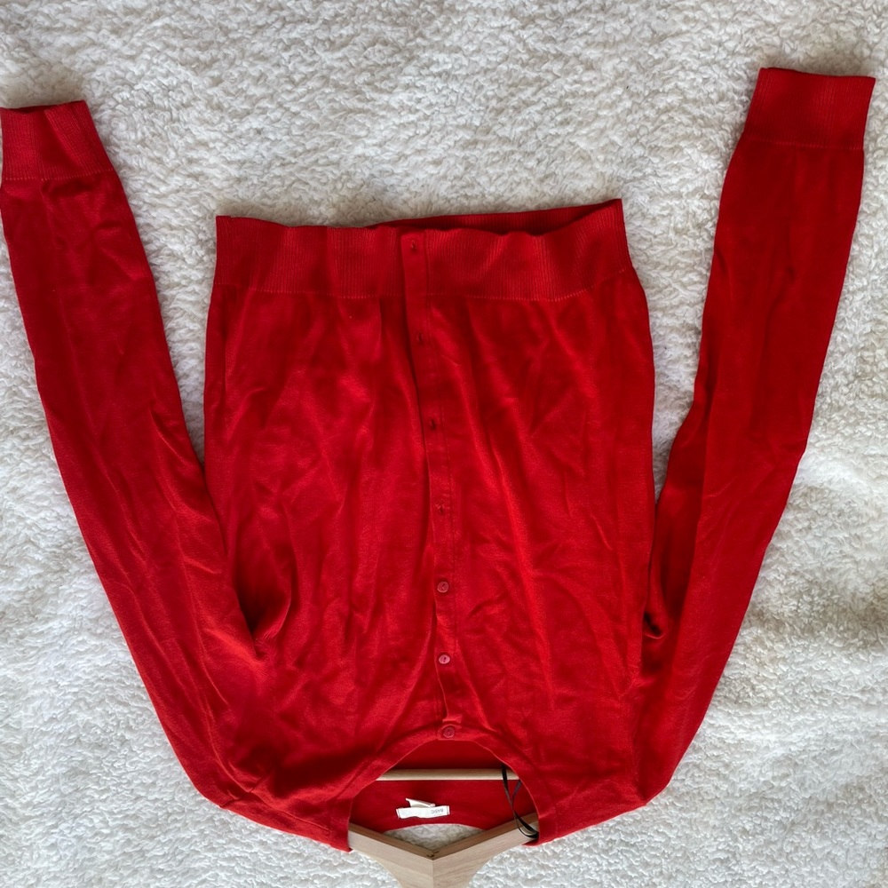 H&M red color cardigan with buttons in size US S